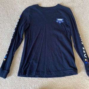 Vans off the wall checkered long sleeve, extra small
